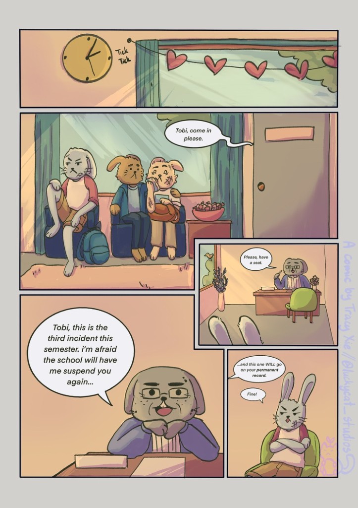 Tobi comic cover page